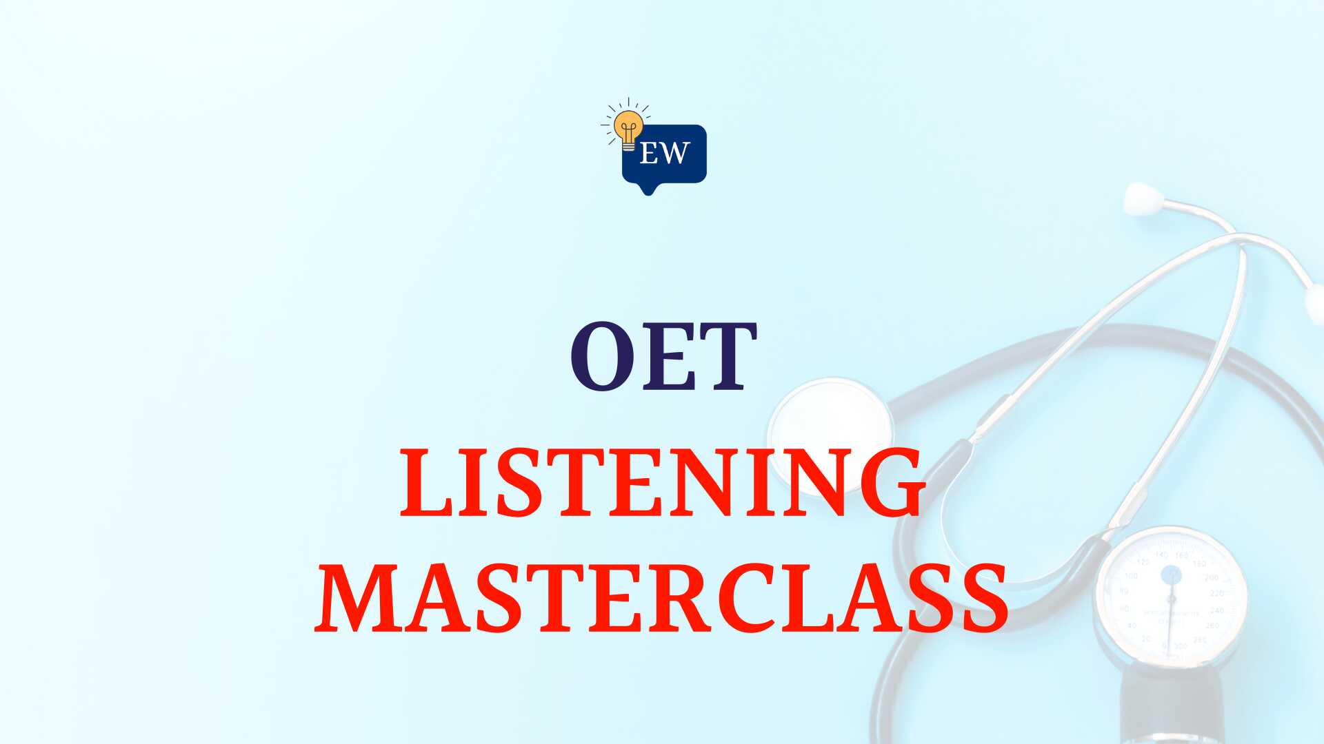 OET Listening Masterclass
