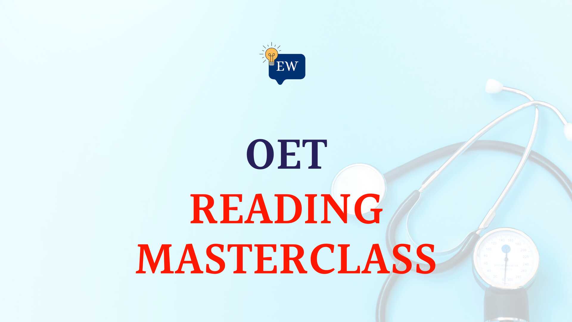 OET Reading Masterclass