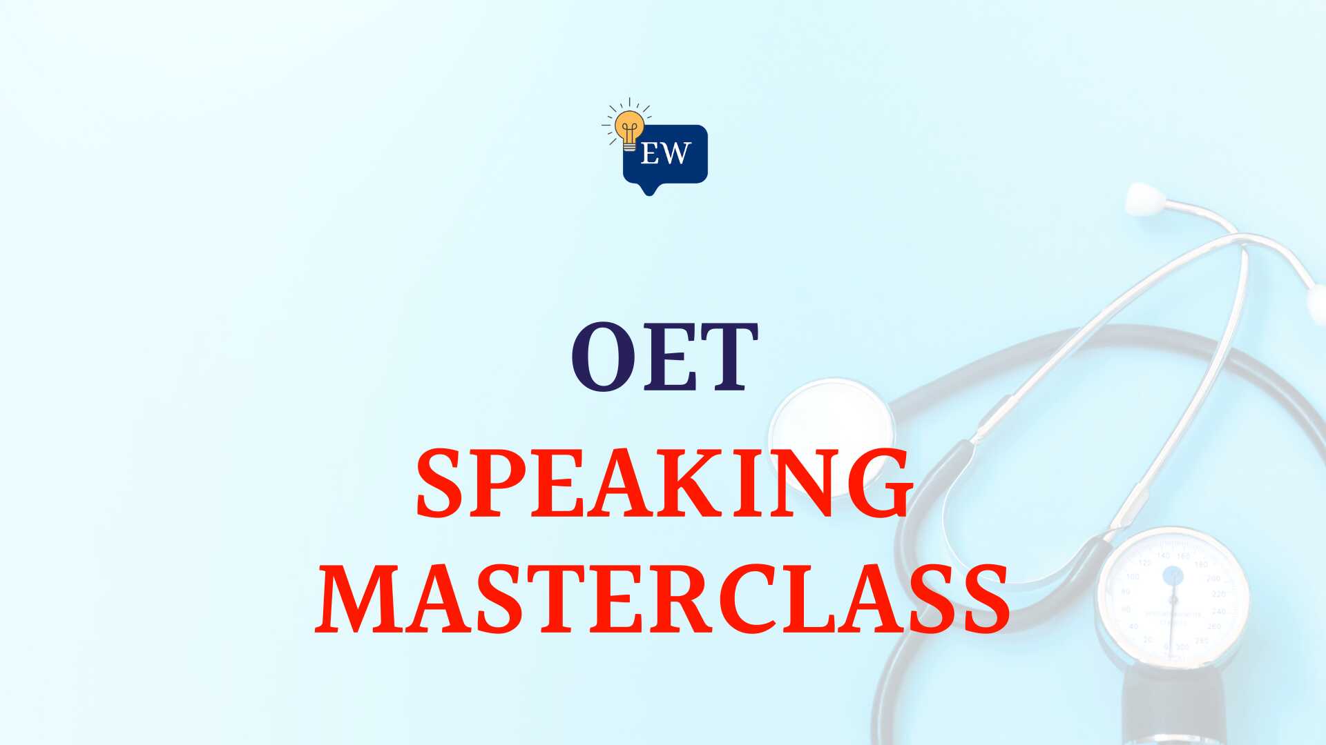 OET Speaking Masterclass